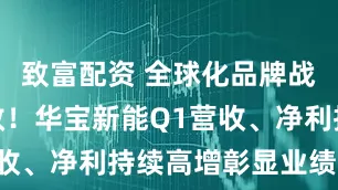 致富配资 全球化品牌战略提质增效！华宝新能Q1营收、净利持续高增彰显业绩韧性