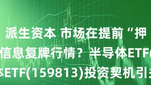 派生资本 市场在提前“押注”海光信息复牌行情？半导体ETF(159813)投资契机引关注